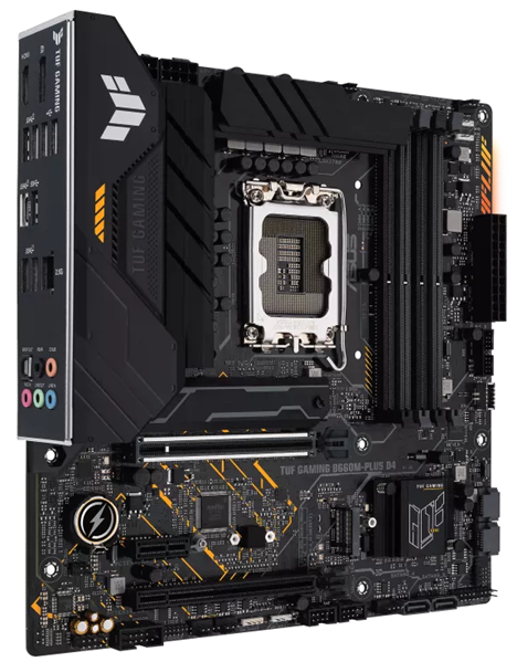 Материнская плата ASUS TUF GAMING B660M-PLUS D4, LGA1700, B660, 4*DDR4, DP+HDMI, , SATA3 + RAID, Audio, Gb LAN, USB 3.2*6, USB 2.0*6, COM*1 header (w/o cable), mATX;90MB1940-M0EAY0 (TUF GAMING B660M-PLUS D4)