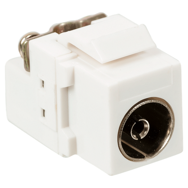 Модуль Keystone, TV-розетка, винтовое соединение, белый (LAN-OK-TV/S-WH)