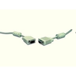 Gembird/Cablexpert CC-PPVGA-10, Кабель VGA Premium 15M/15M, 3.0м, белый, тройной экран, феррит.кольца