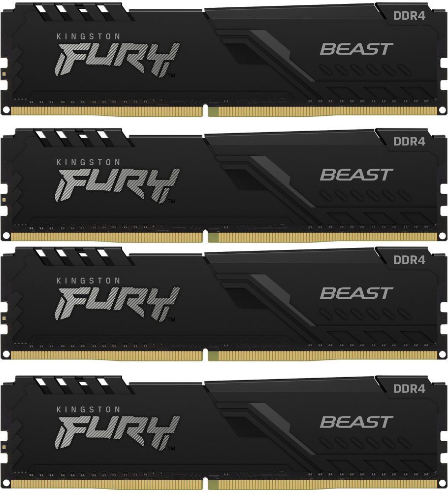 Память оперативная Kingston FURY Beast KF432C16BBK4/128