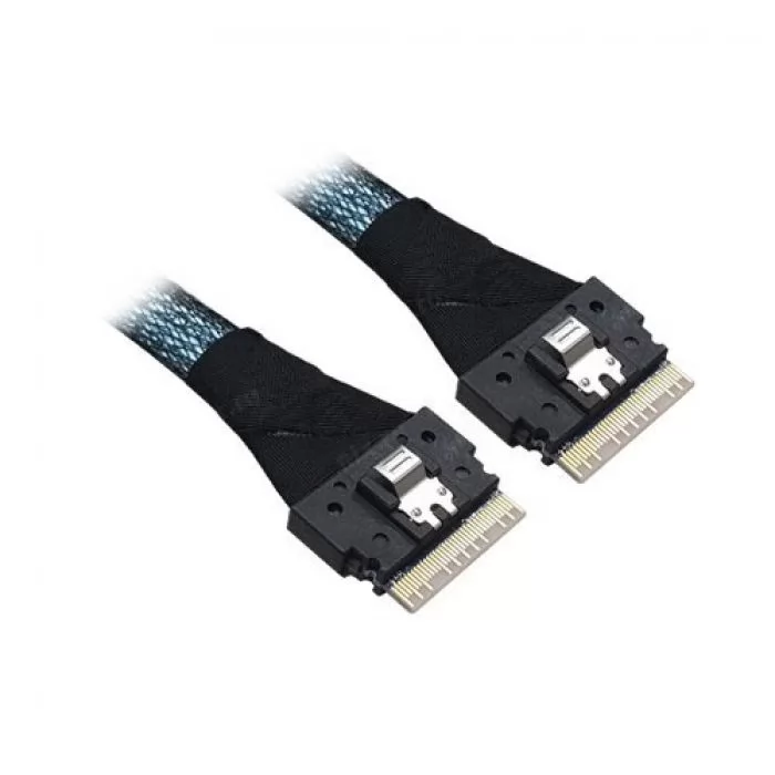 Кабель Cable, x8 SFF-8654 to 1x8 SFF-8654 (Slim SAS), 0,65M (analog 05-60007-00) (CBL-8654-1-8654-10)