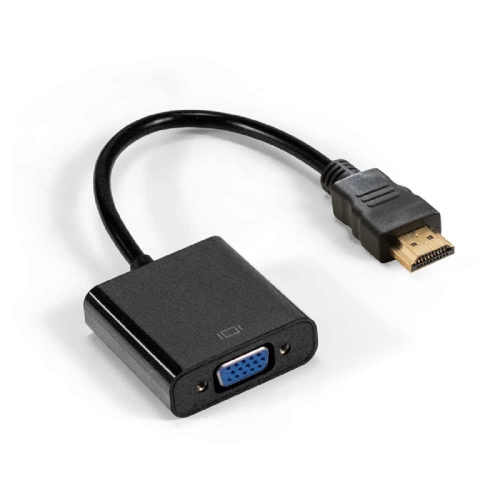 Exegate EX294717RUS Кабель-переходник HDMI-VGA ExeGate EX-HDMIM-VGAF-0.2 (19M/15F, 0,2м)