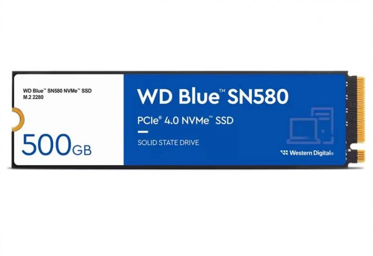 SSD накопитель Western Digital Blue SN580 500Gb (WDS500G3B0E)
