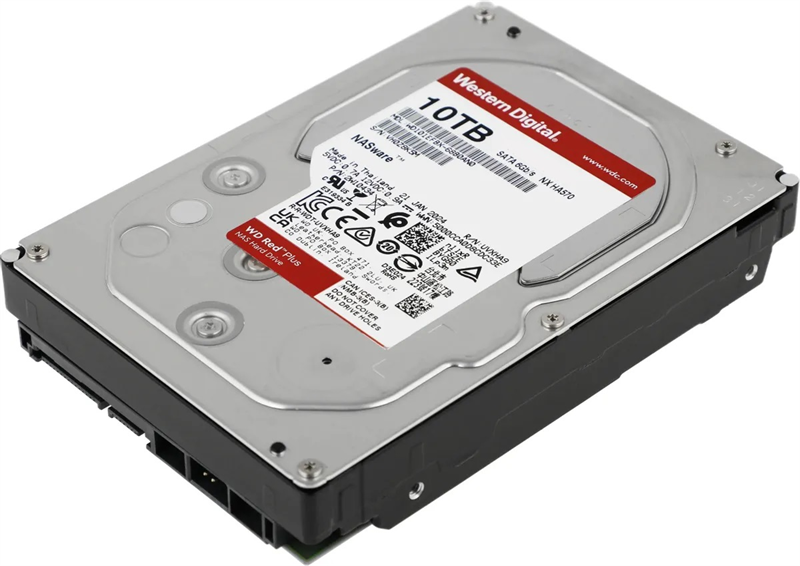 Жесткий диск SATA 10TB 6GB/S 512MB RED PLUS WD100EFGX WDC