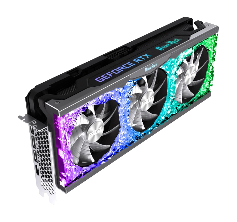 Видеокарта Palit GeForce RTX 3070 GameRock V1 (LHR) (NE63070019P2-1040G)