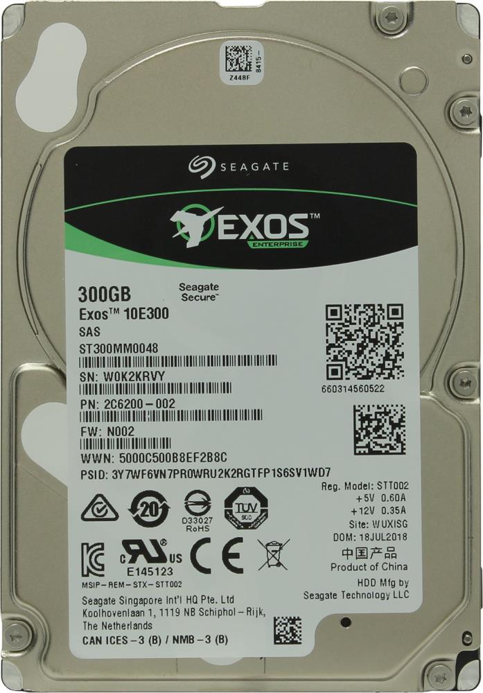 Жесткий диск SAS2.5" 300GB 10000RPM 128MB ST300MM0048 SEAGATE