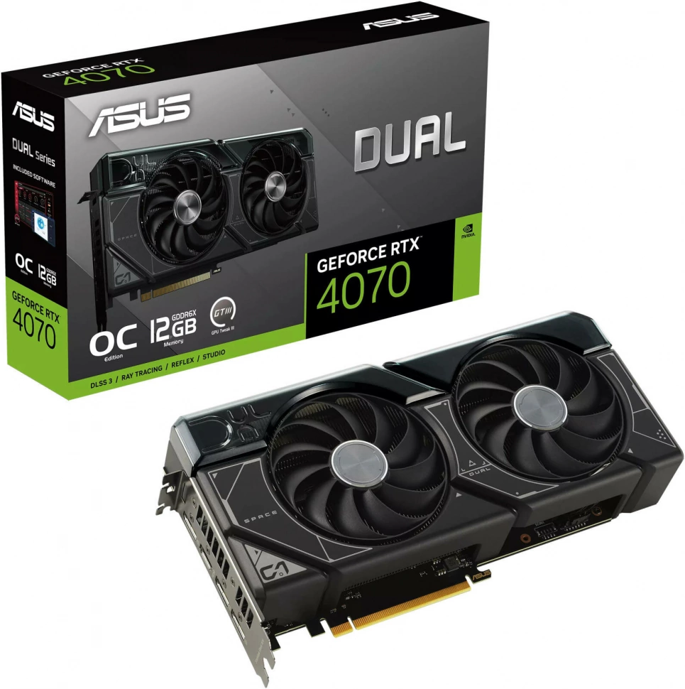 Видеокарта Asus GeForce RTX 4070 12 ГБ (90YV0J19-M0NA00)