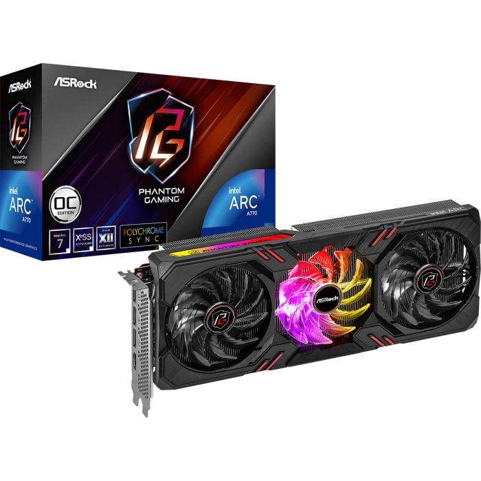 Видеокарта ASRock Intel Arc A770 Phantom Gaming D OC [A770 PG 16GO)