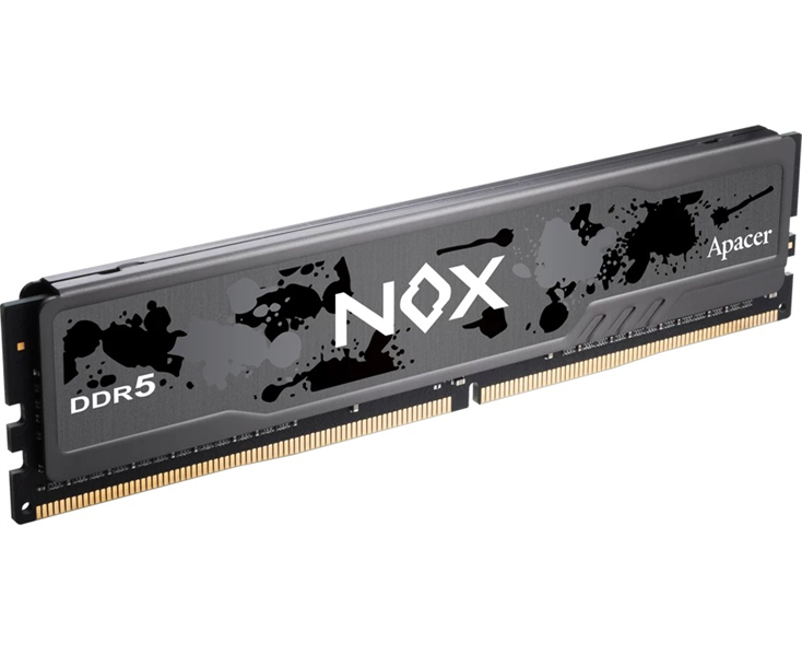 Оперативная память Apacer DDR5 16GB 5200MHz DIMM NOX Black Gaming Memory (PC5-41600) CL40 1.25V (Retail) 2048*8 Heat Sink (Retail) 3 years (AH5U16G52C522MBAA-1)