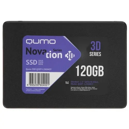 QUMO SSD 120GB Novation TLC Q3DT-120GMCY {SATA3.0}
