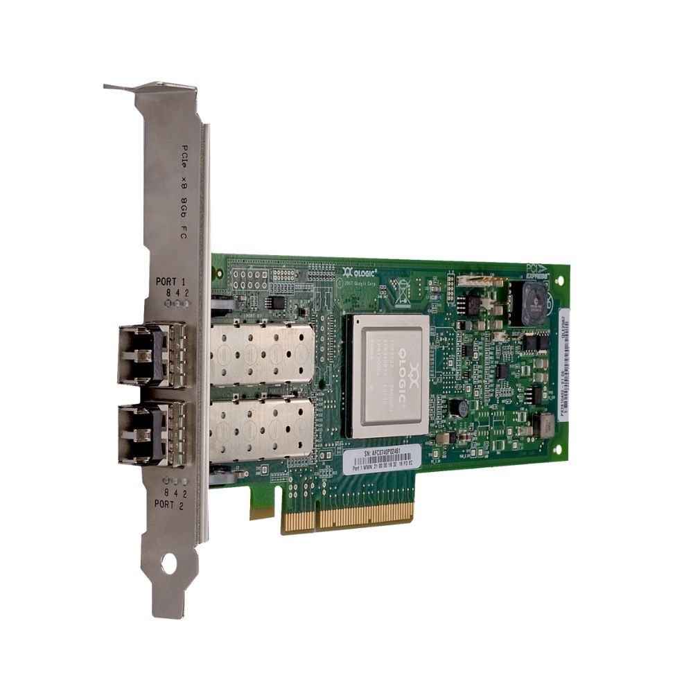 Контроллер Qlogic QLE2562-CK 8Gb 2-port FC HBA x8 PCIe LC multi-mode optic