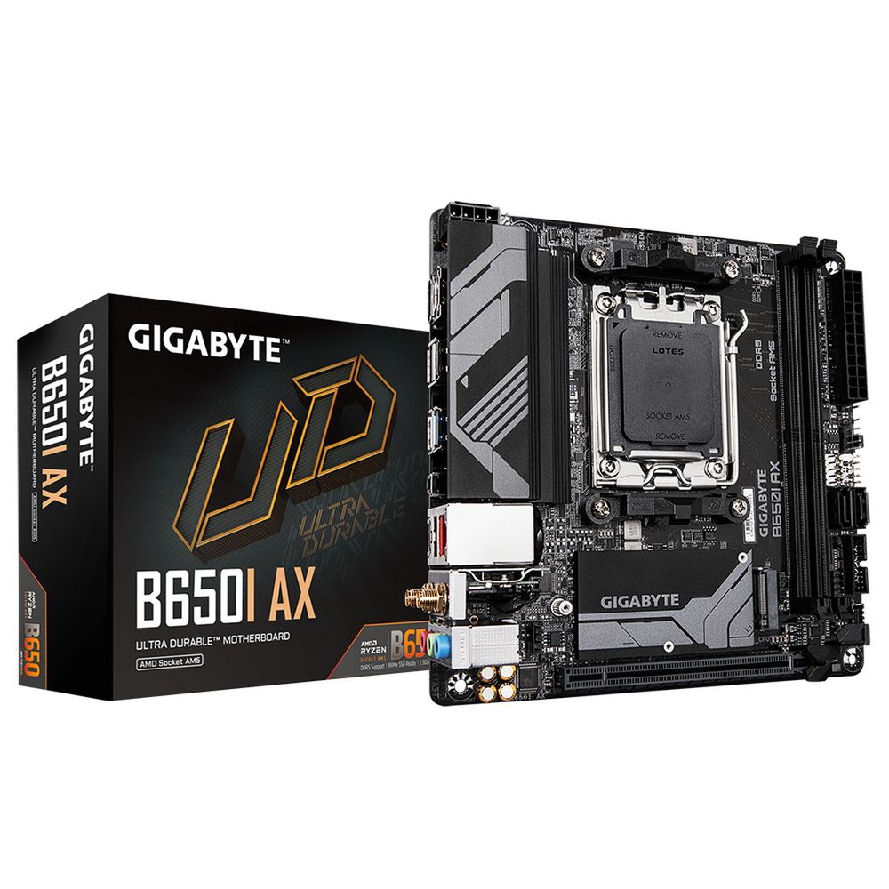 B650I AX, Socket AM5, AMD B650, 2xDDR5-5200, HDMI+DP, 1xPCI-Ex16, 2xSATA3(RAID 0,1), 1xM.2, 8 Ch Audio, 2.5GbLan, WiFi, (2+2)xUSB2.0, (3+2)xUSB3.2, (1+1)xUSB3.2 Type-C™, Mini-ITX, RTL