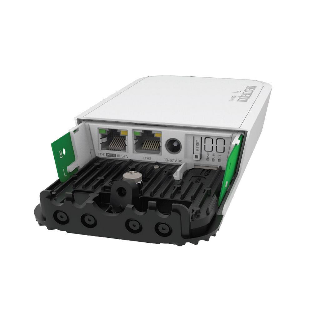 RBwAPGR-5HacD2HnD&R11e-LTE6 wAP ac LTE6 Kit with four core 710MHz CPU, 128MB RAM, 2x Gigabit LAN, built-in 2.4Ghz 802.11b/g/n Dual Chain wireless with integrated antenna, built-in 5Ghz 802.11an/ac Dual Chain wireless with integrated antenna, LTE CAT6 mod