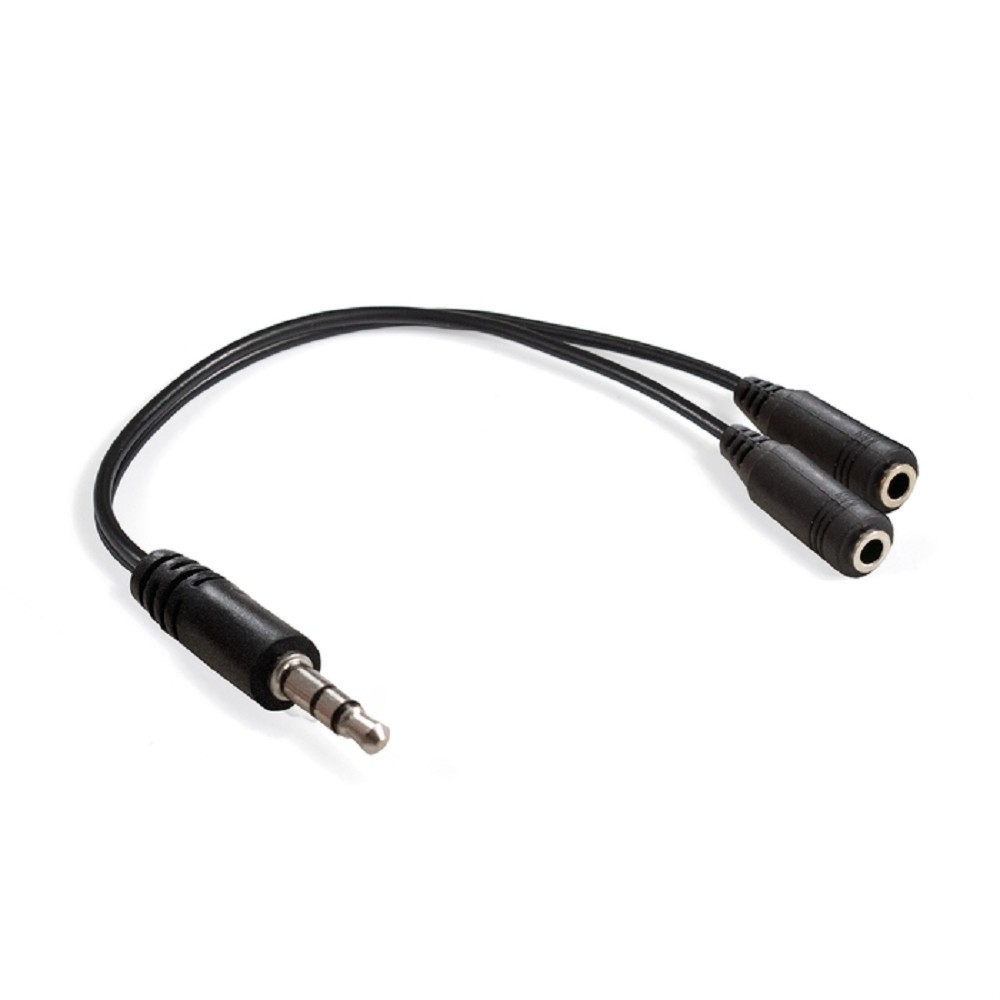 Exegate EX294736RUS Кабель-разветвитель аудио ExeGate EX-CCA-415-0.15 (3.5mm Jack M/2x3.5mm Jack F, 0,15м)