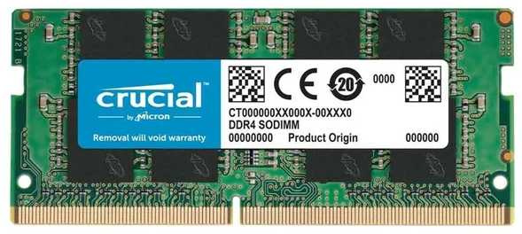 Память DDR4 4Gb 2666MHz Crucial CB4GS2666 RTL PC4-21300 CL19 SO-DIMM 260-pin 1.2В single rank