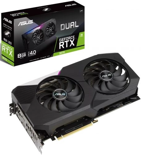 Видеокарта Asus DUAL-RTX3070-8G-V2 (90YV0FQD-M0NA00)