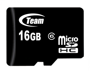 Карта памяти 16GB TEAM MicroSDHC Class 06 + Adapter (765441419889)