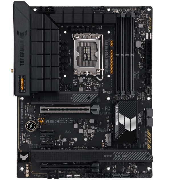 Материнская плата ASUS TUF GAMING H770-PRO WIFI, LGA1700, H770, 4*DDR5, HDMI+DP, 4xSATA3 + RAID, M2, Audio, Gb LAN, USB 3.2, USB 2.0, ATX; 90MB1D50-M0EAY0 (TUF GAMING H770-PRO WIFI)