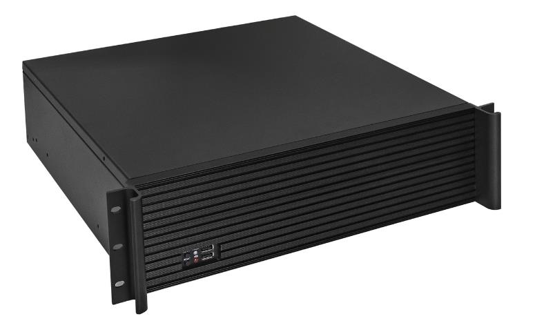 Exegate EX292257RUS Серверный корпус ExeGate Pro 3U450-08 <RM 19", высота 3U, глубина 390, без БП, USB>