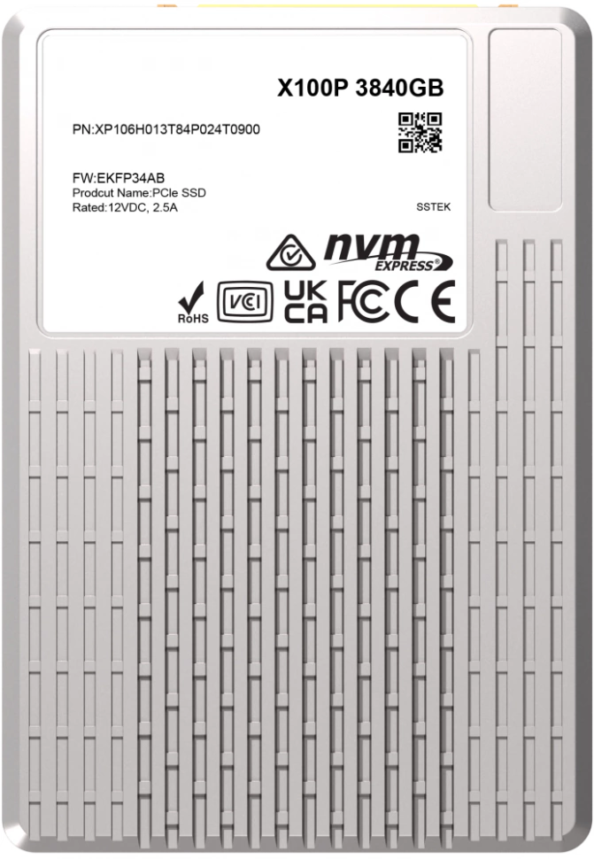 SSD накопитель Phison X100E 3.84Tb (XP106H013T84P024T0900)