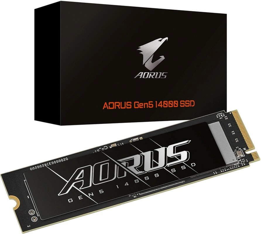 SSD накопитель Gigabyte Aorus Gen5 14000 2Tb (AG514K2TB)