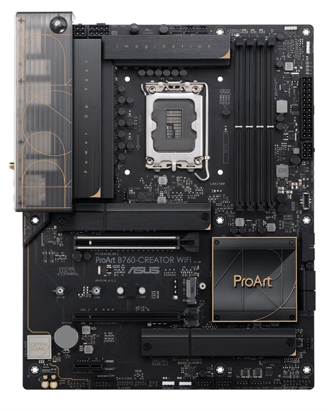 Материнская плата ASUS PROART B760-CREATOR WIFI, LGA1700, B760, 4*DDR5, HDMI+DP, 4xSATA3 + RAID, 3xM2, Audio, Gb LAN, USB 3.2, USB 2.0, ATX; 90MB1FY0-M0EAY0 (PROART B760-CREATOR WIFI)