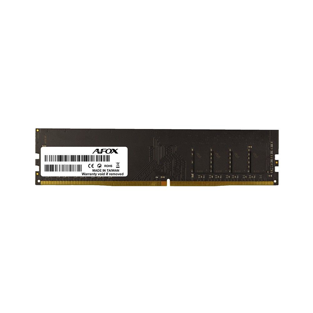 Модуль памяти Afox 4GB DDR4 2666Mhz DIMM Single Channel Package (1x4GB) PC4-21300, 288-Pin, Non-ECC, Un-Buffered, CL 19-19-19-43, 1.2V