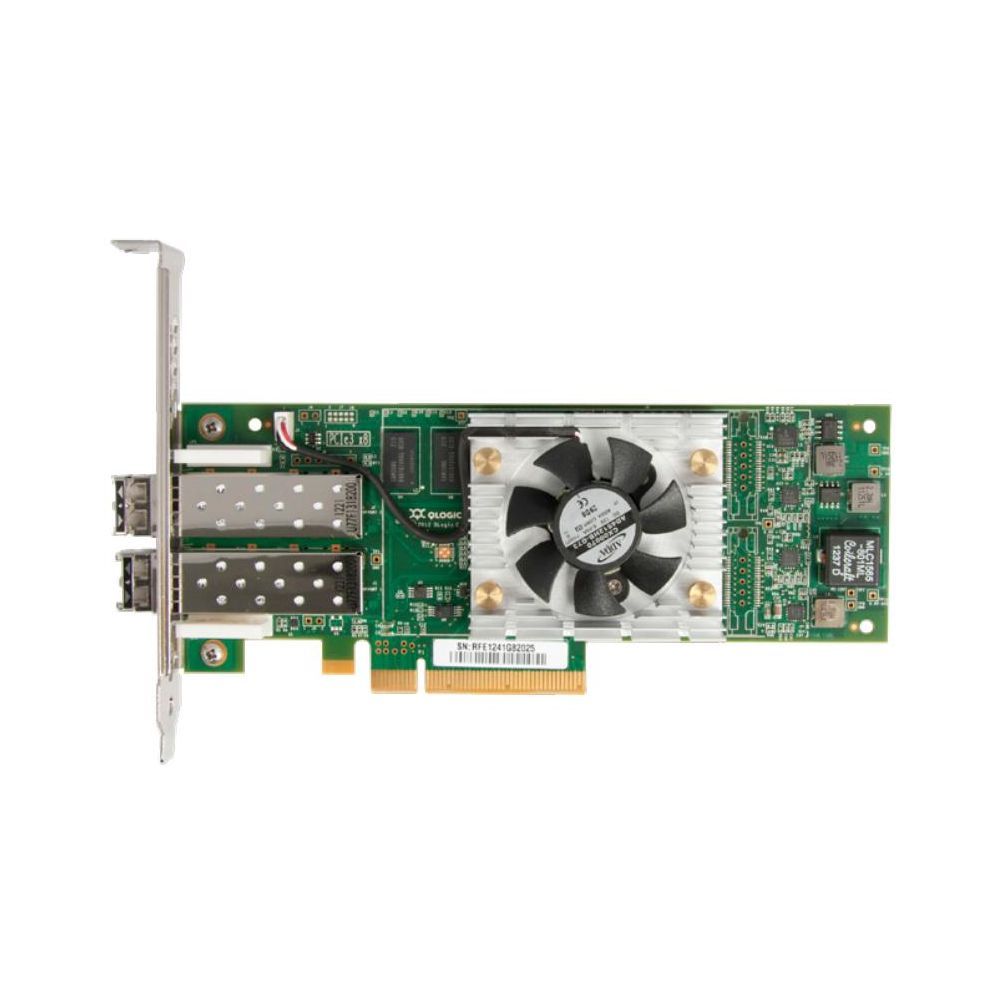 Контроллер Qlogic QLE2672-CK 16Gb Dual Port FC HBA x8 PCIe LC multi-mode optic активное охлаждение