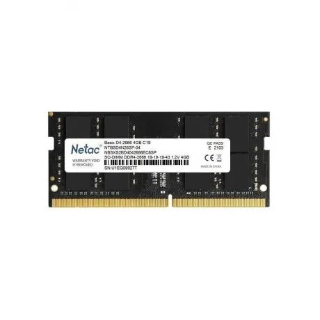 Память оперативная DDR4 Netac 4Gb 2666Mhz (NTBSD4N26SP-04) в Санкт-Петербурге
