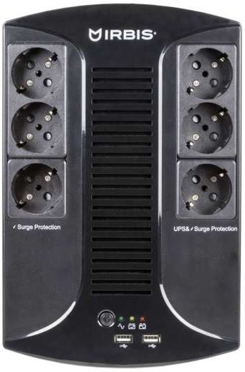 Irbis UPS Personal Plus ISBR800E, 800 ВА | Однофазный линейно-интерактивный ИБП