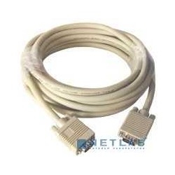 Gembird/Cablexpert CC-PPVGA-5M, Кабель VGA Premium , 15M/15M,5.0м, серый, тройной экран, феррит.кольца