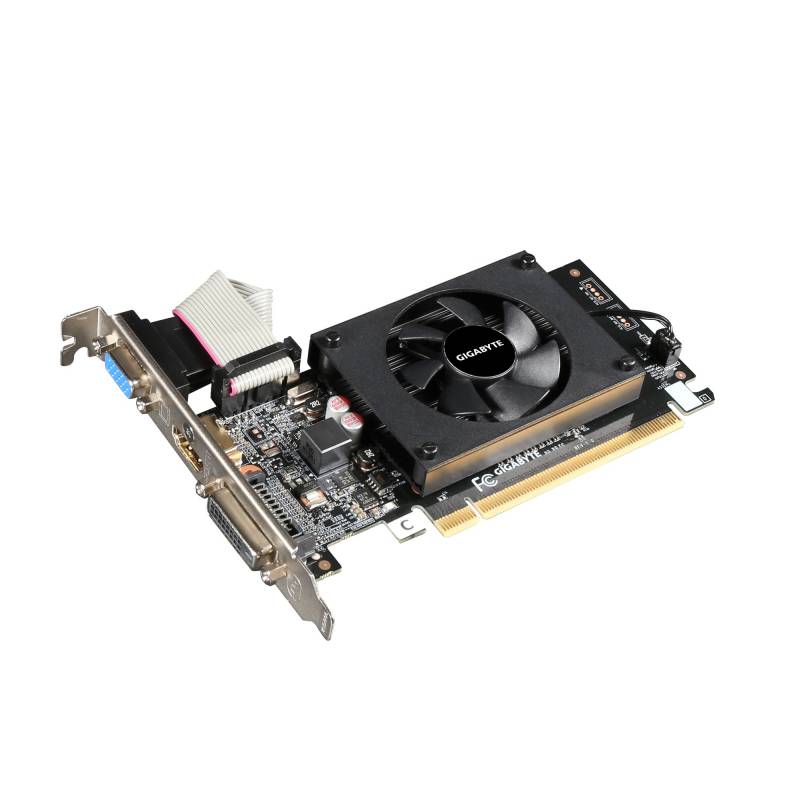 Видеокарта Gigabyte PCI-E GV-N710D3-2GL NVIDIA GeForce GT 710 2048Mb 64 DDR3 954/1800 DVIx1/HDMIx1/CRTx1/HDCP Ret low profile