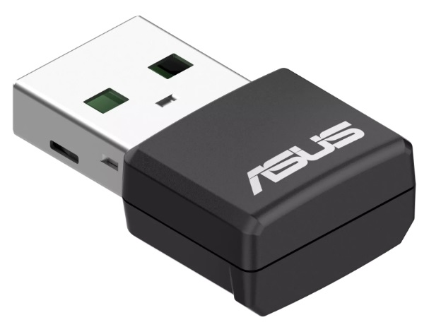 Адаптер ASUS USB-AX55 NANO // WI-FI 802.11ax/ac/a/g/n, 400 + 867 Mbps USB 3.0 Adapter + 2 антенны ; 90IG06X0-MO0B00 (USB-AX55 NANO)