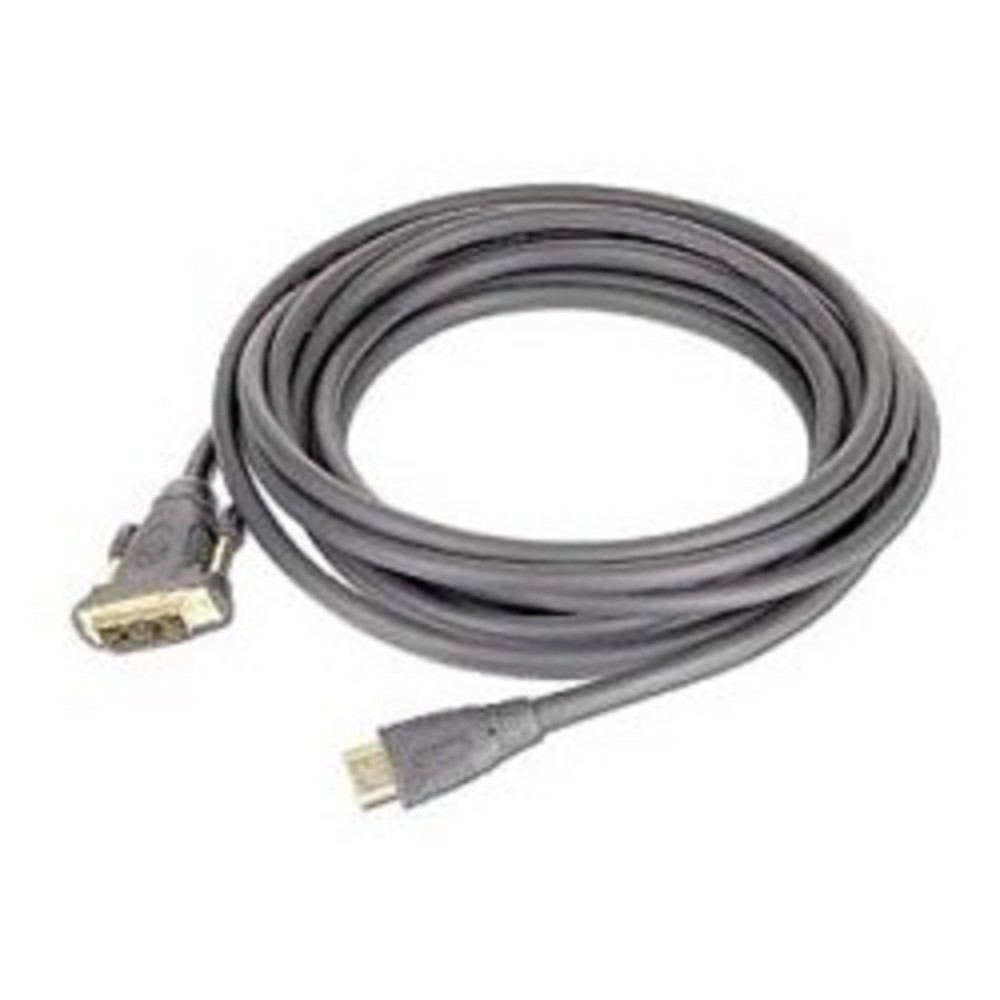 Кабель HDMI-DVI Gembird, 10м, 19M/19M, single link, черный, позол.разъемы, экран [CC-HDMI-DVI-10MC]