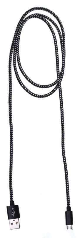 Кабель Buro Braided BHP RET MICUSB-BR USB (m)-micro USB (m) 1м черный