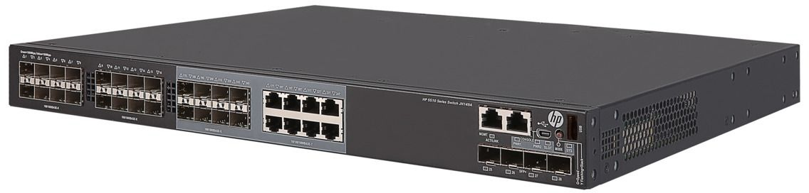 Сетевой коммутатор Hewlett Packard Enterprise HPE FlexNetwork 5510 HI, 24G, SFP, 4SFP+, 1 слот (JH149A)