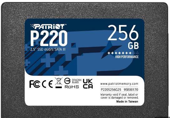 Накопитель SSD Patriot SATA III 256Gb P220S256G25 P220 2.5"