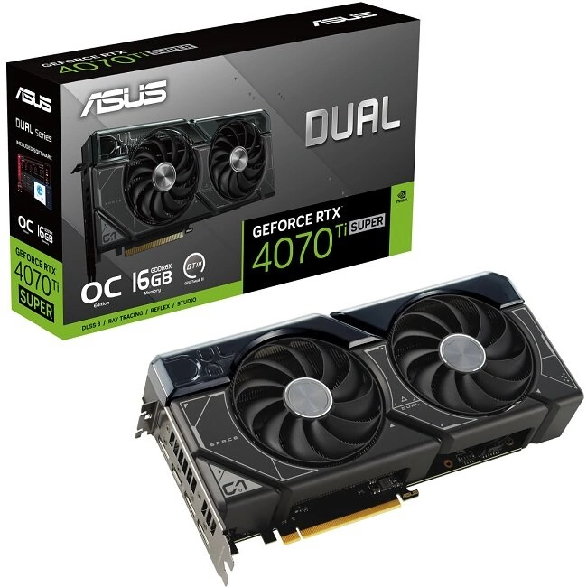 Видеокарта Asus DUAL-RTX4070TIS-O16G RTX 4070 Ti SUPER (90YV0KF3-M0NA00)