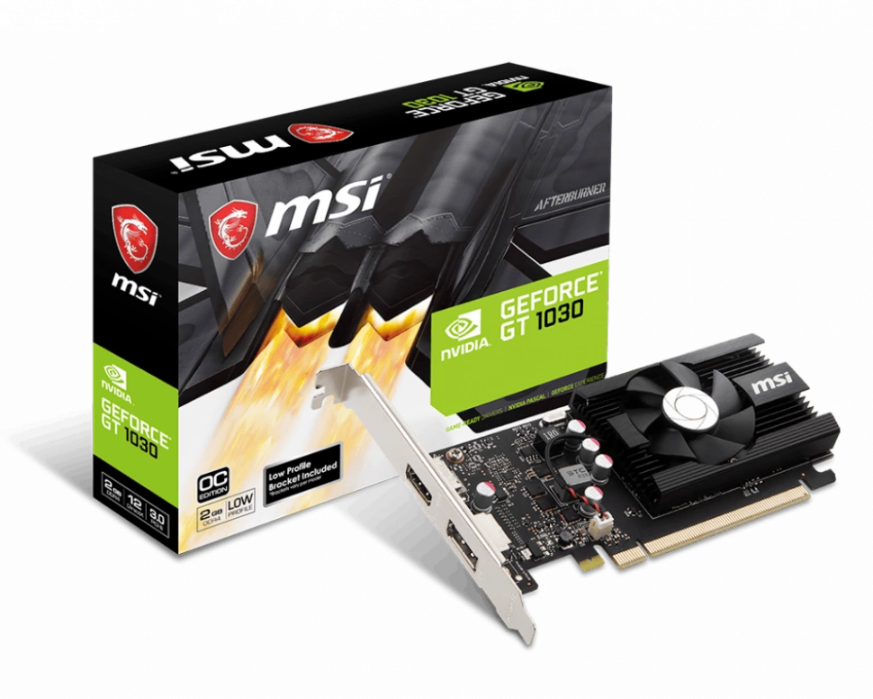 Видеокарта MSI GT 1030 2GD4 LP OC
