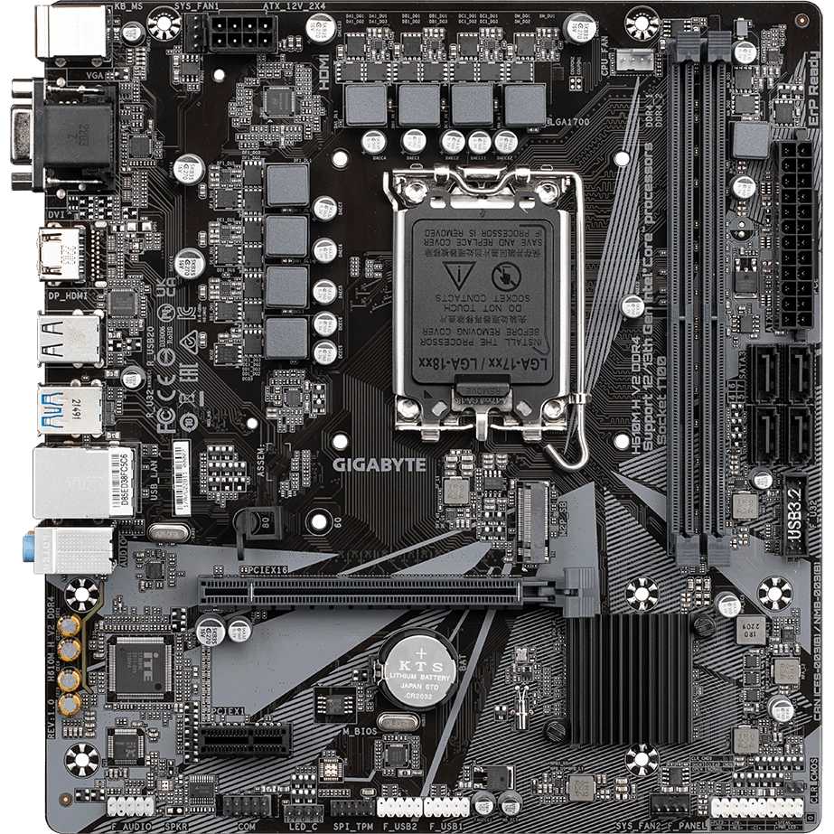Материнская плата Gigabyte H610M H V2 DDR4||oem