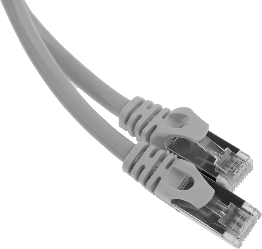 Патч-корд PP6-1.5M 10000G FTP 4 пары cat6 CCA molded 1.5м серый RJ-45 (m)-RJ-45 (m)