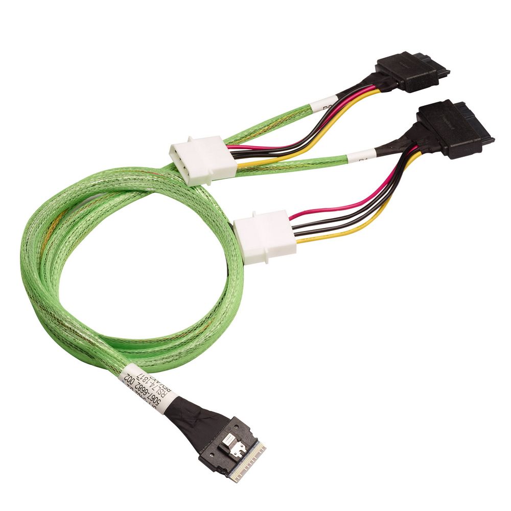 Кабель Luxshare L285SL028-SD-R Slimline SASx8 to 2x U.2 Direct, 1M