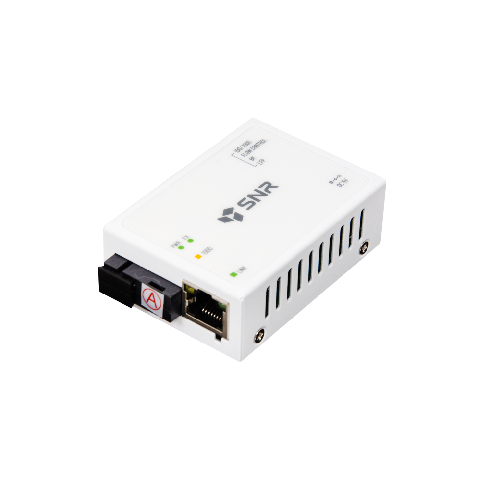 Медиаконвертер SNR Медиаконвертер 10/100/1000-Base-T / 100/1000Base-FX, Tx/Rx: 1310/1550нм (SNR-CVT-1000A)