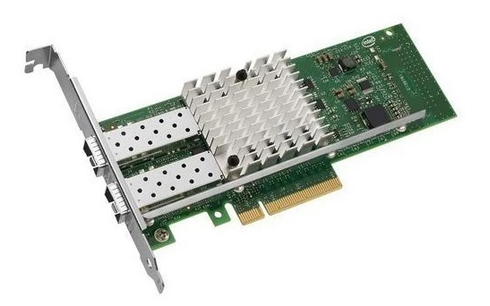 Сетевой адаптер Intel Ethernet Server Adapter X520-DA2 10Gb Dual Port, SFP+, transivers no included, LP and FH brackets included, bulk, (analog E10G42BTDABLK) 1 year