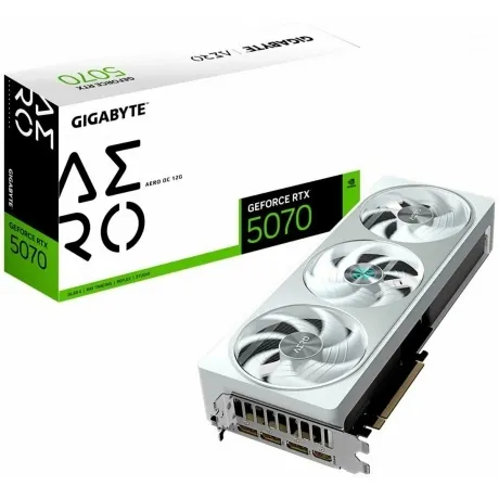 Видеокарта Gigabyte RTX5070 AERO OC 12GB GDDR7 192bit 3xDP HDMI 3FAN RTL в Санкт-Петербурге