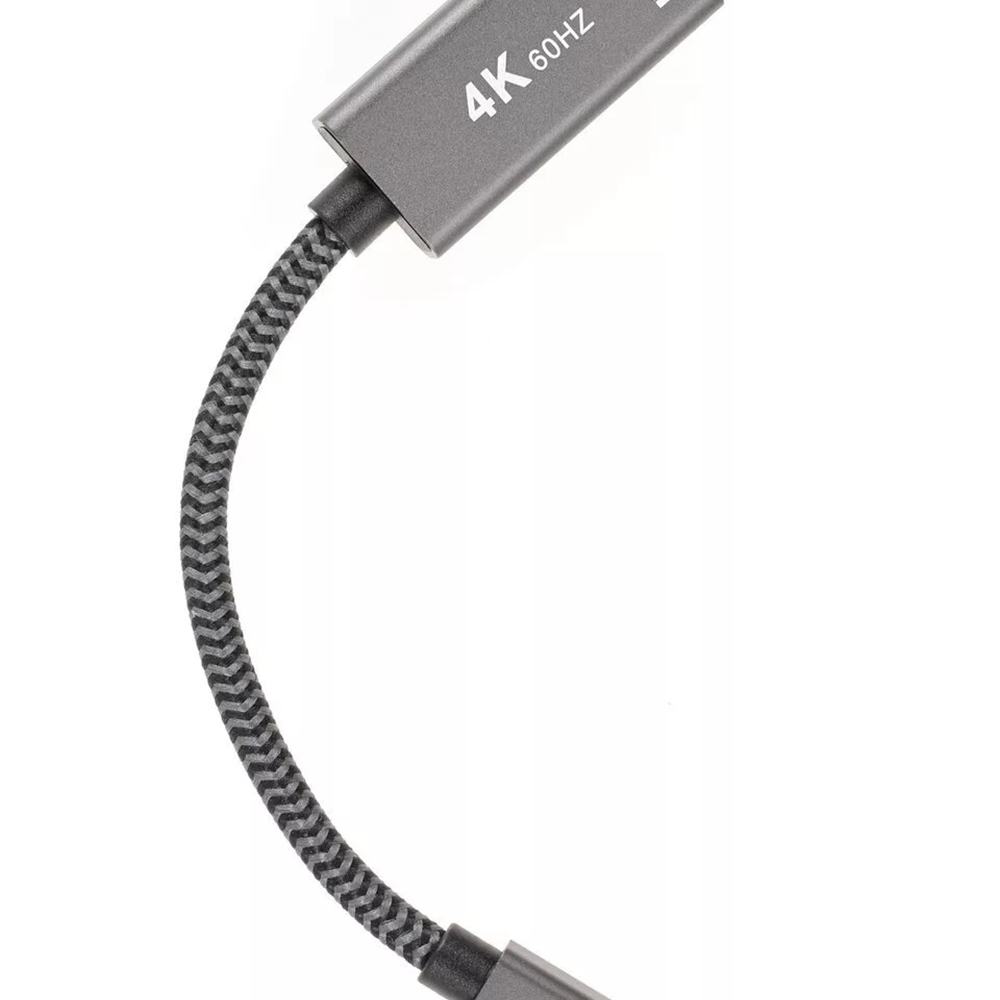 Адаптер miniDP --> HDMI-F 0.15м , оплетка, 4K@60Hz, Telecom (TA565) VCOM Адаптер-переходник Telecom Mini DisplayPort M/HDMI F (TA565)