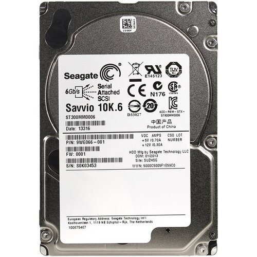 Жесткий диск Seagate Savvio 300GB 6G 10K SAS 128MB 2.5 [ST300MM0006]