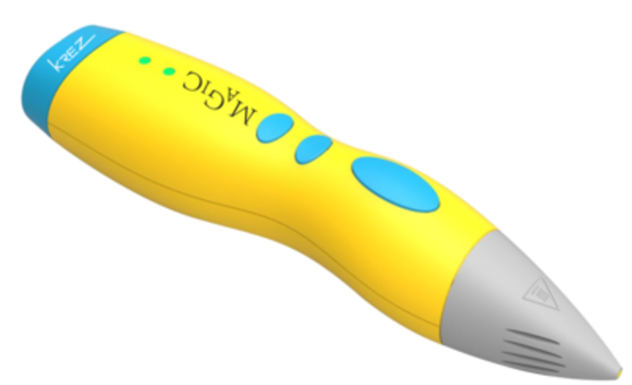 3D ручка KREZ Magic P3D08 желтый