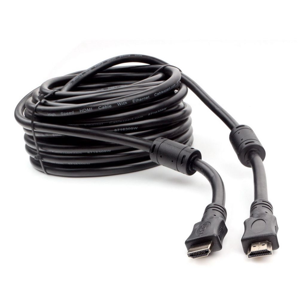 Cablexpert CCF2-HDMI4-15M, 15м, v1.4, 19M/19M, черный, позол.разъемы, экран, 2 ферр кольца, пакет