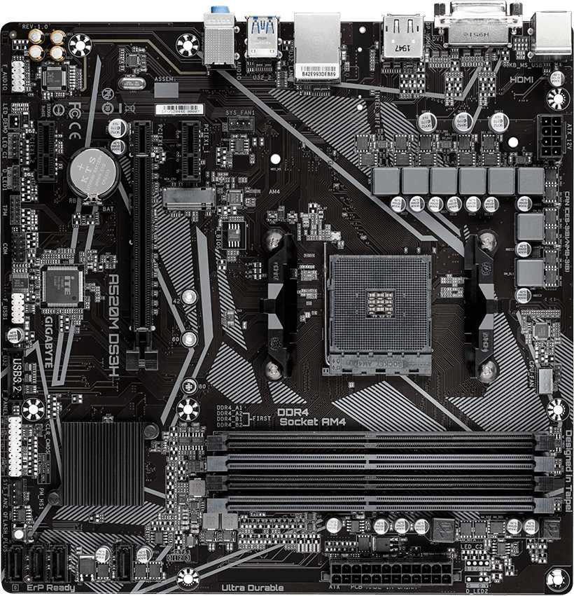 Материнская плата Gigabyte A520M DS3H